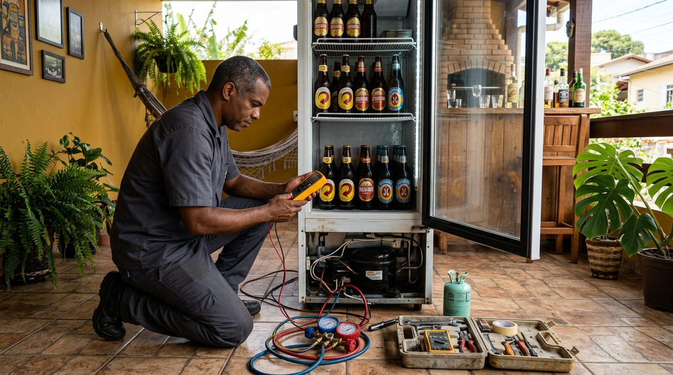 Conserto de placa eletrônica de cervejeira em Cotia‑SP